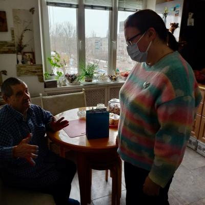 Поздравление с днём рождения ветерана Великой Отечественной войны Ивана Алексеевича Борзенкова 14 февраля
